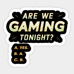 Funny Gaming Video Games Lover Men Boys Gamer Sticker